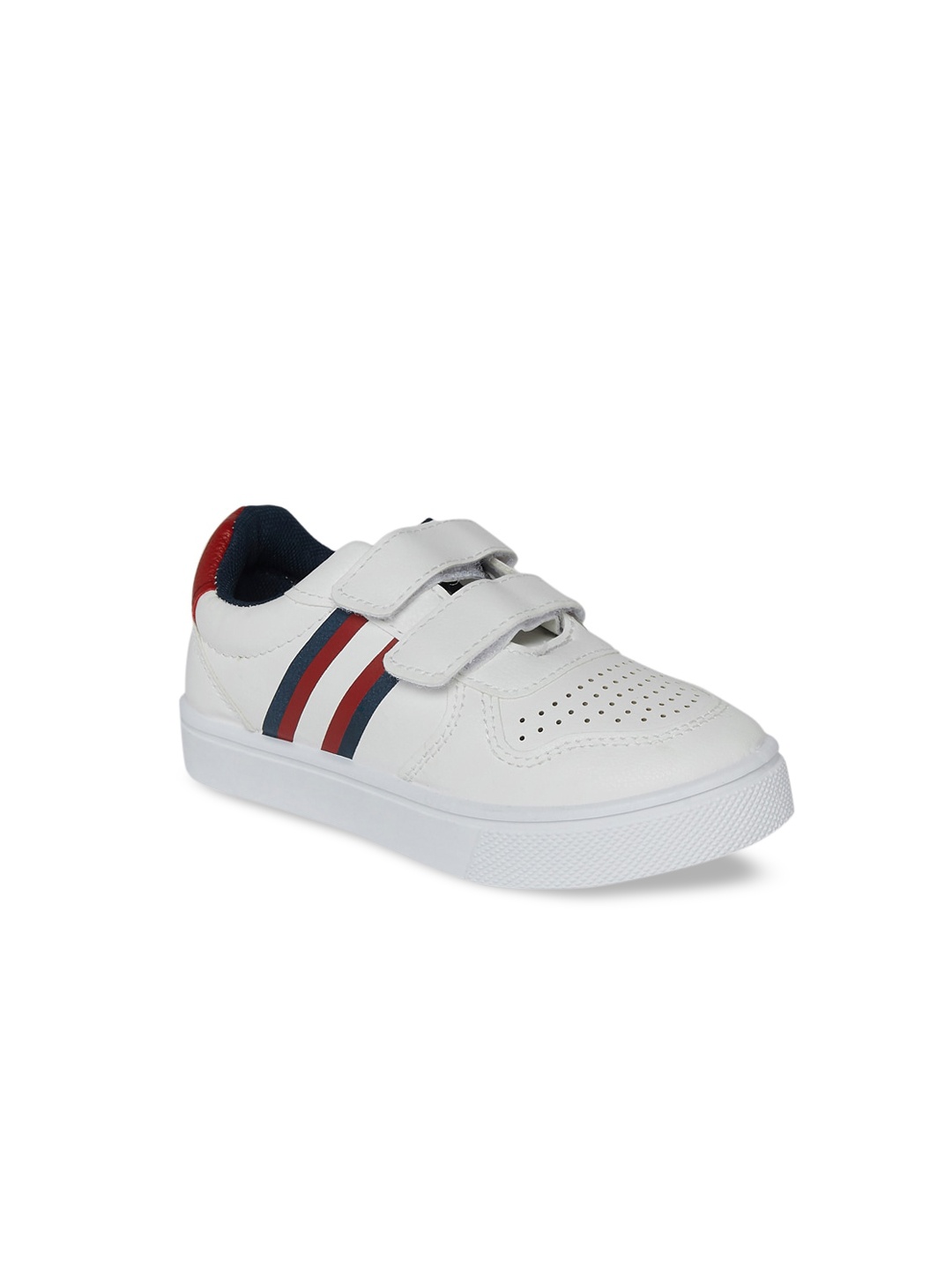 

Pantaloons Junior Boys White Striped PU Sneakers