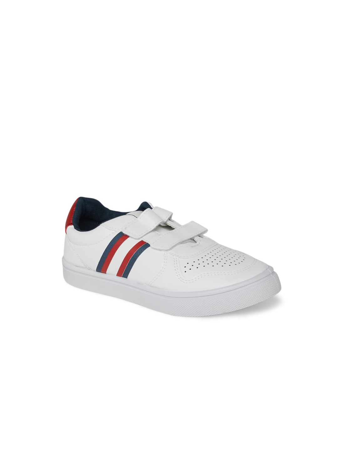 

Pantaloons Junior Boys White Striped PU Sneakers