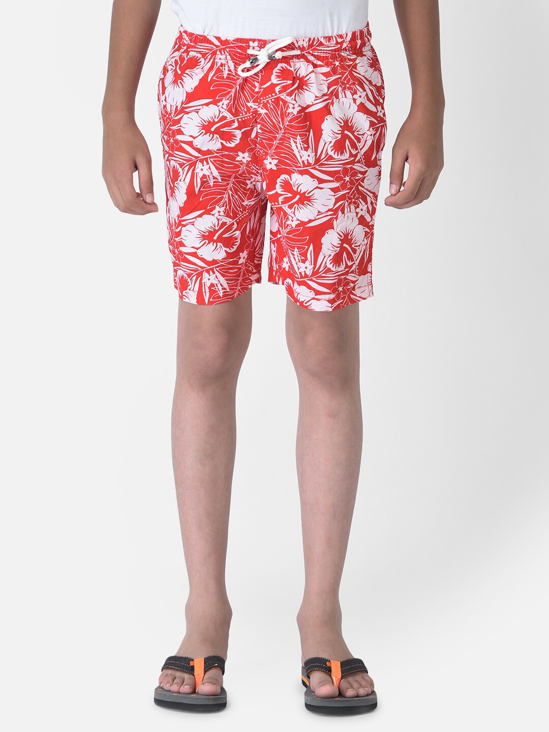 

Crimsoune Club Boys Red Hawaiian Print Boxers