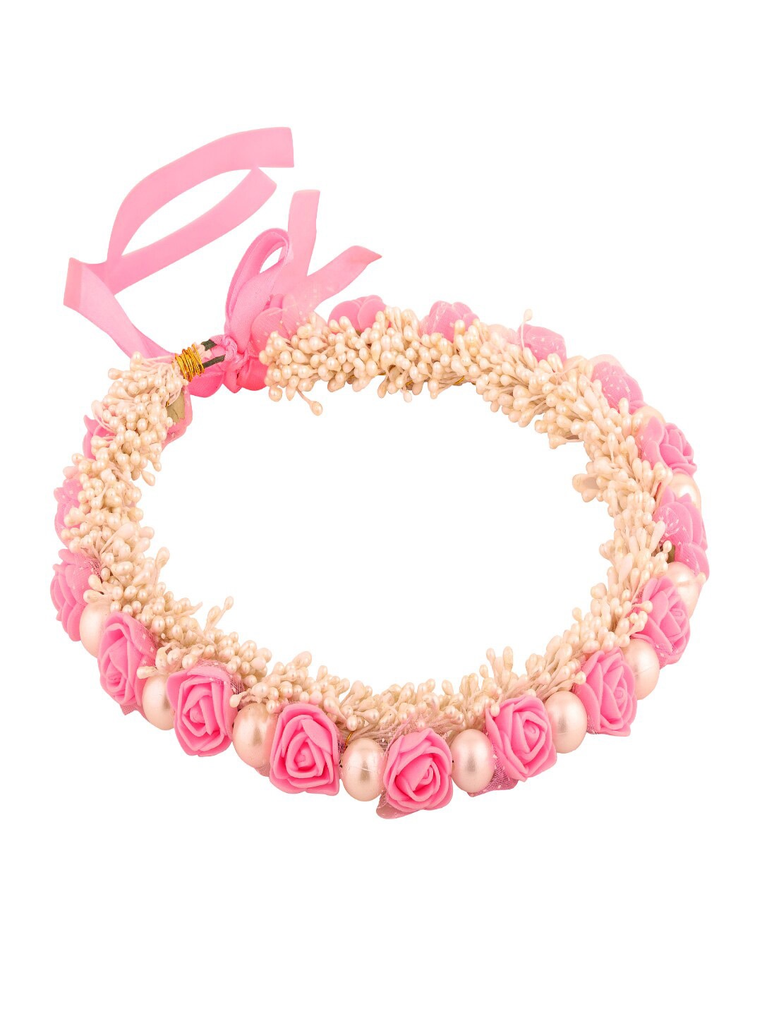 

Sanjog Women Embellished Tiara, Pink