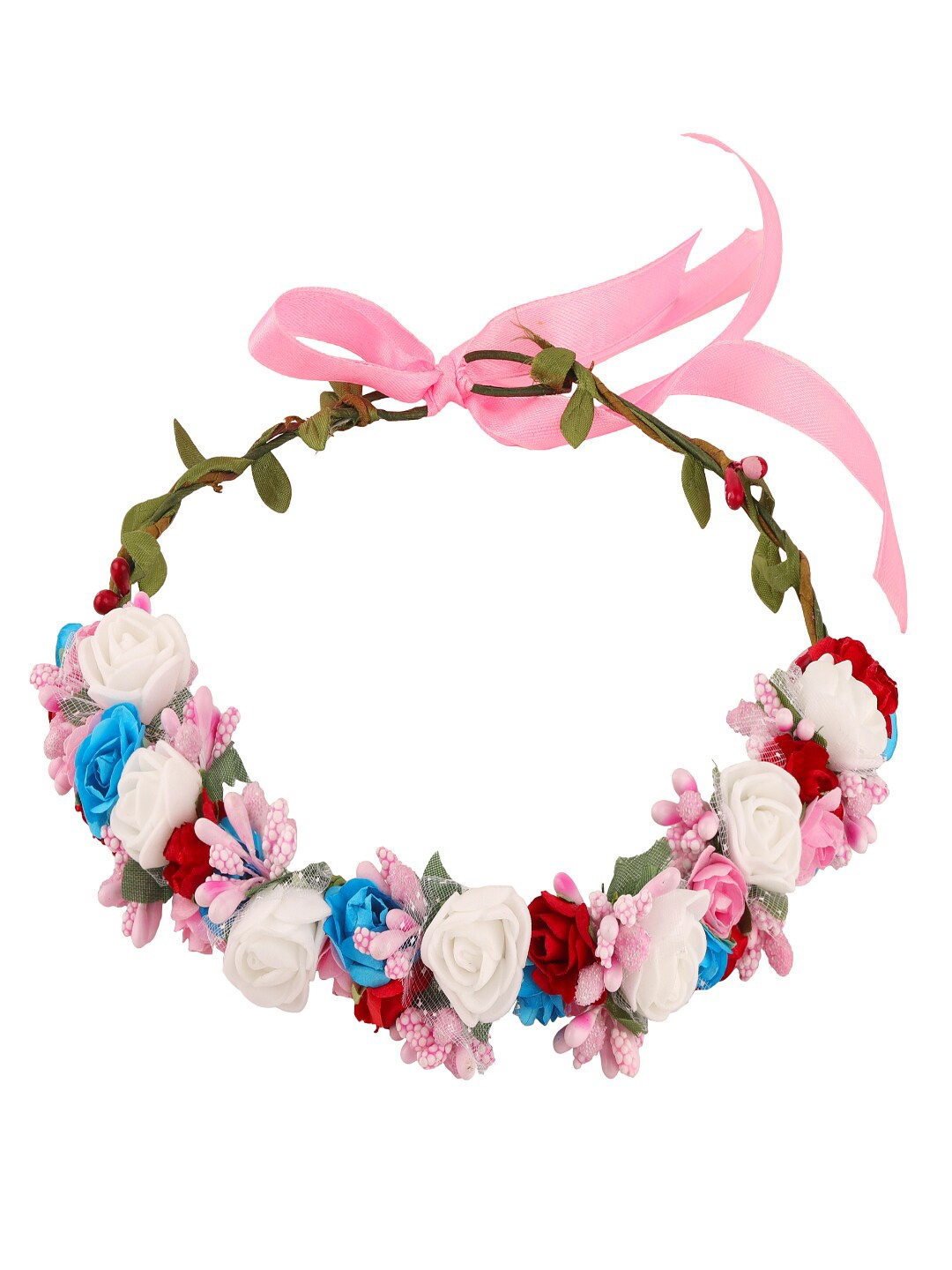 

Sanjog Girls Embellished Tiara, Red