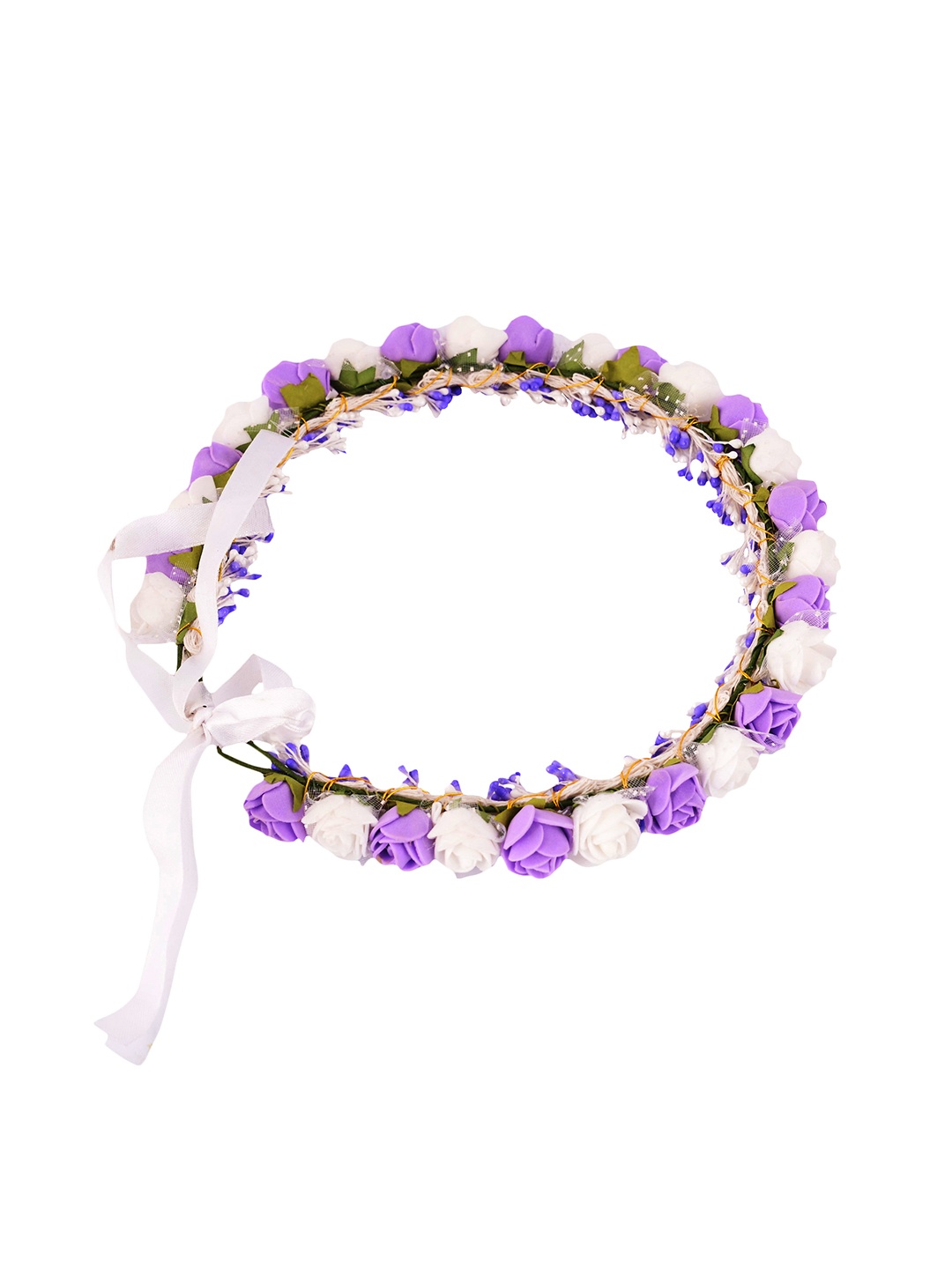 

Sanjog Girls Floral Tiara, Purple