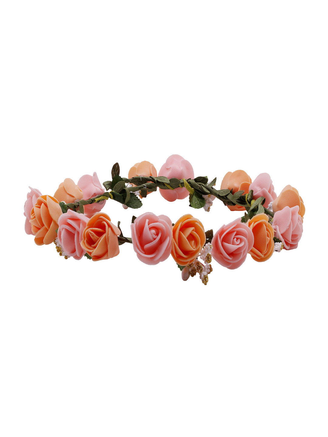 

Sanjog Women Embellished Tiara, Peach