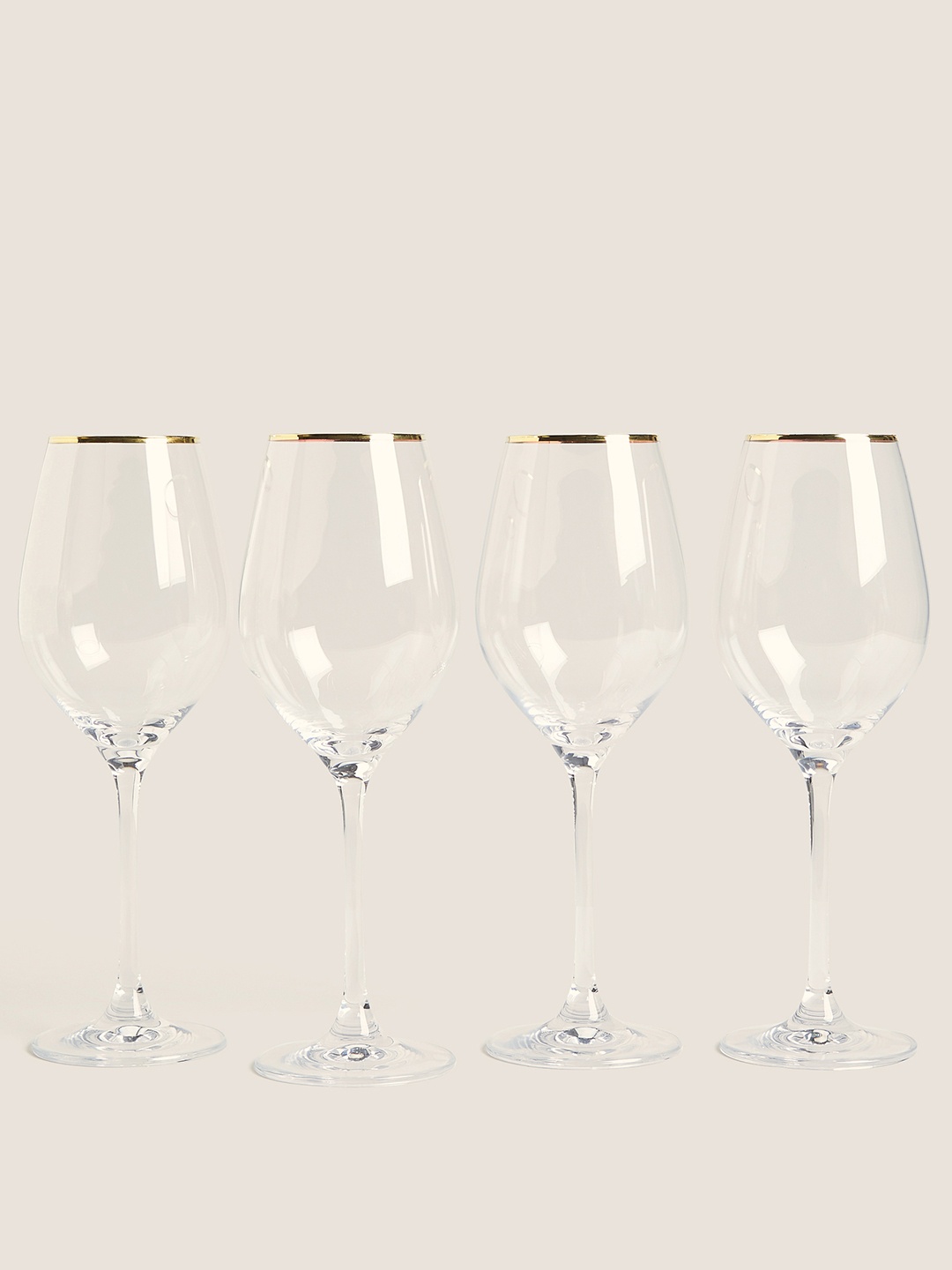 

Marks & Spencer Set Of 4 Dishwasher Safe Ceramic Dinner Set, Gold