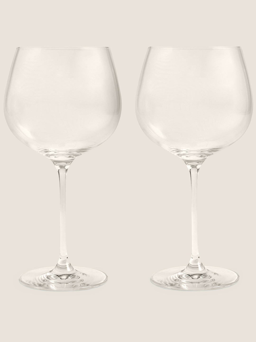 

Marks & Spencer Set Of 2 Dishwasher Safe Glass Glossy Dinner Set, Transparent