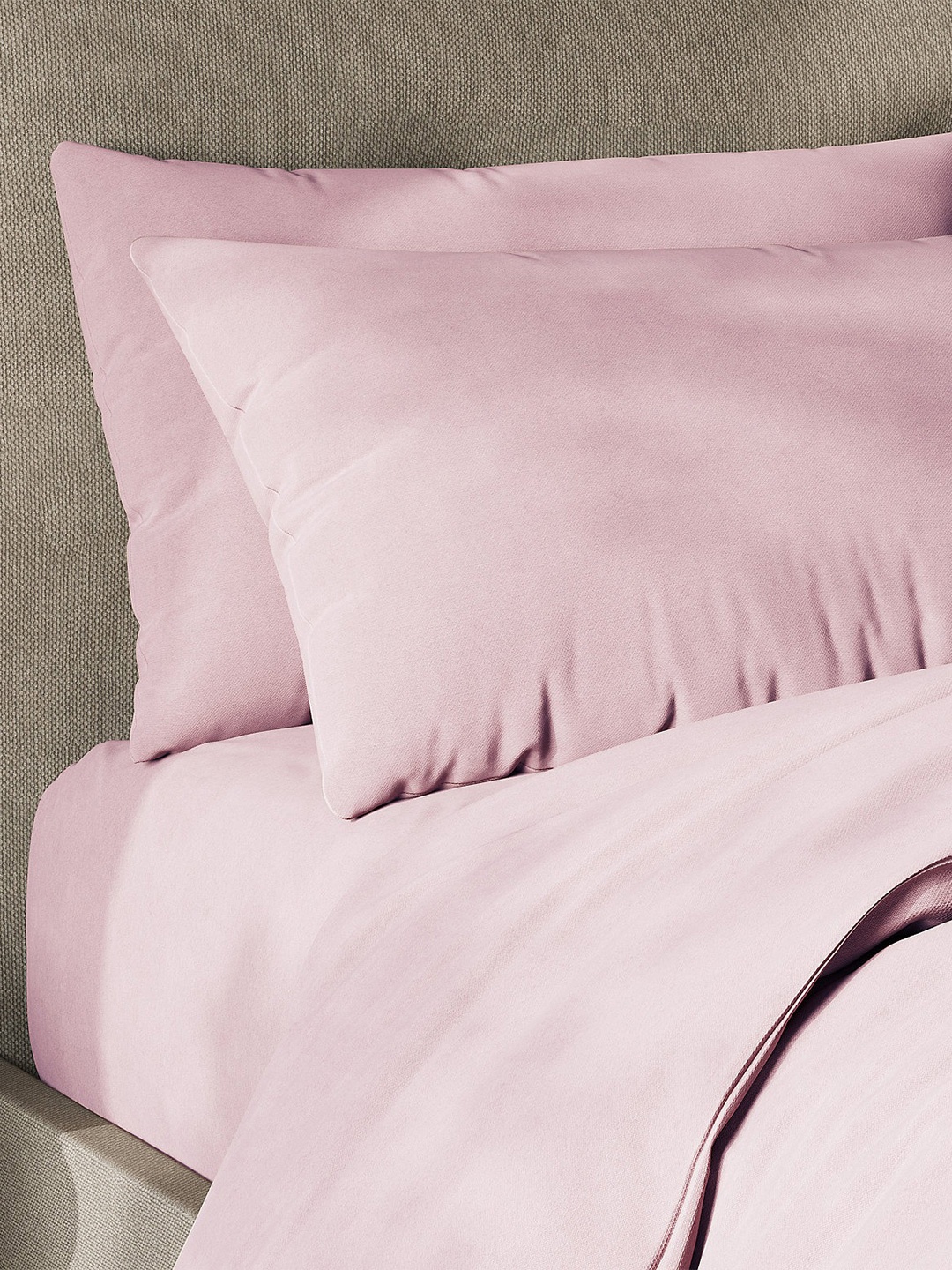 

Marks & Spencer Pink 2 Pieces Cotton Rectangle Pillow covers