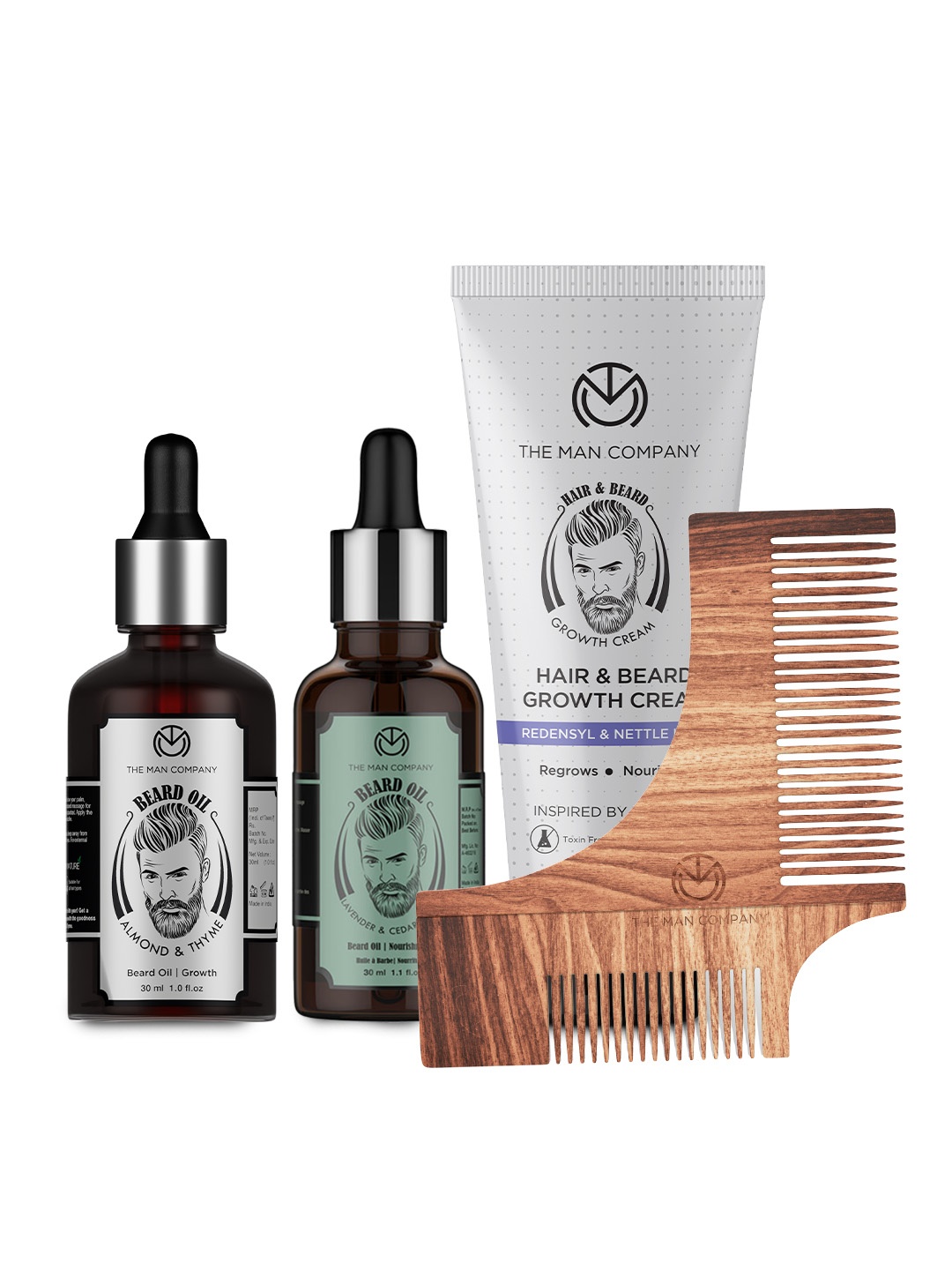 

THE MAN COMPANY Men Beard & Moustache Care Combo, Brown