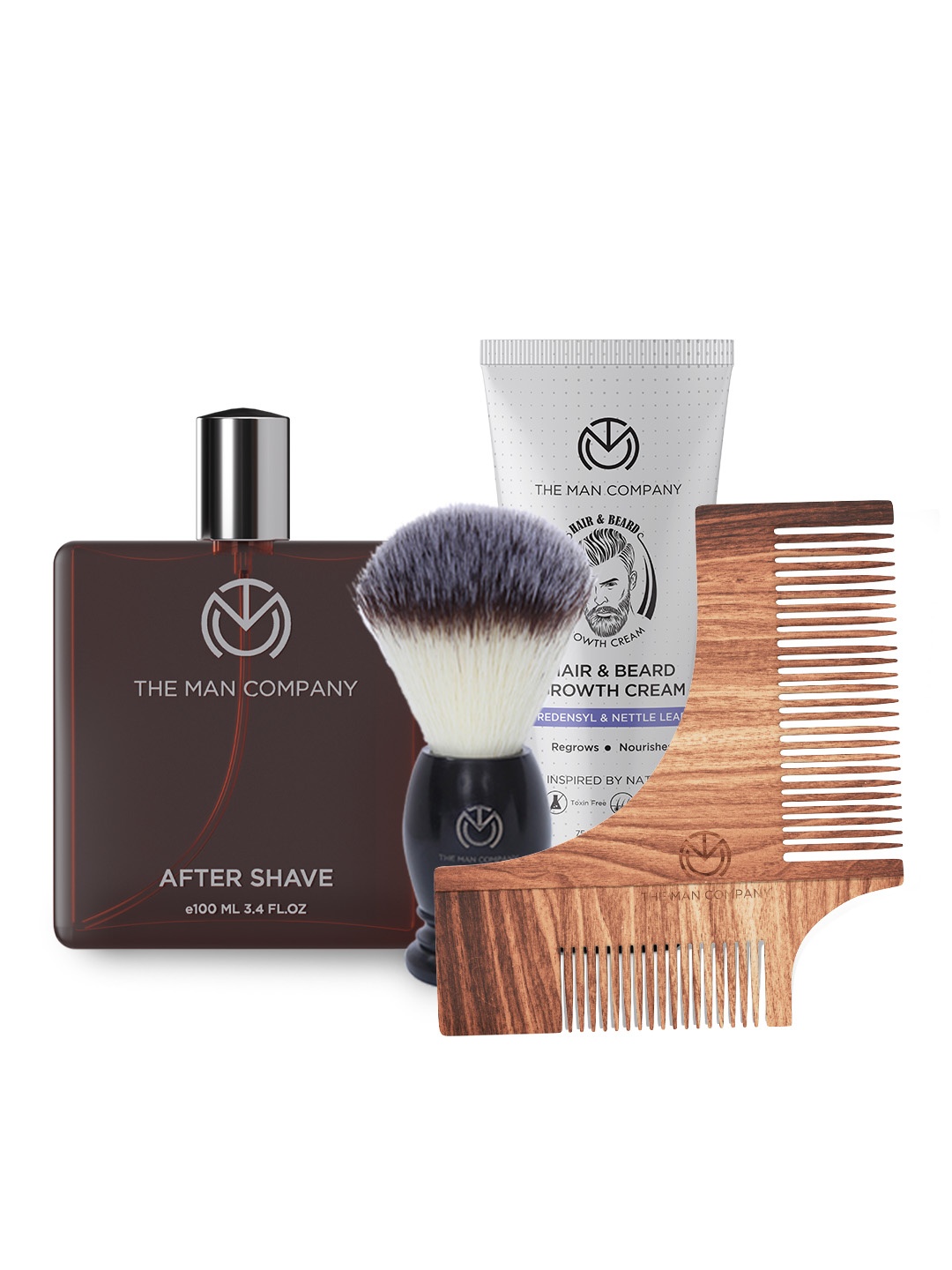 

THE MAN COMPANY Men Hair & Beard Care Combo, Black