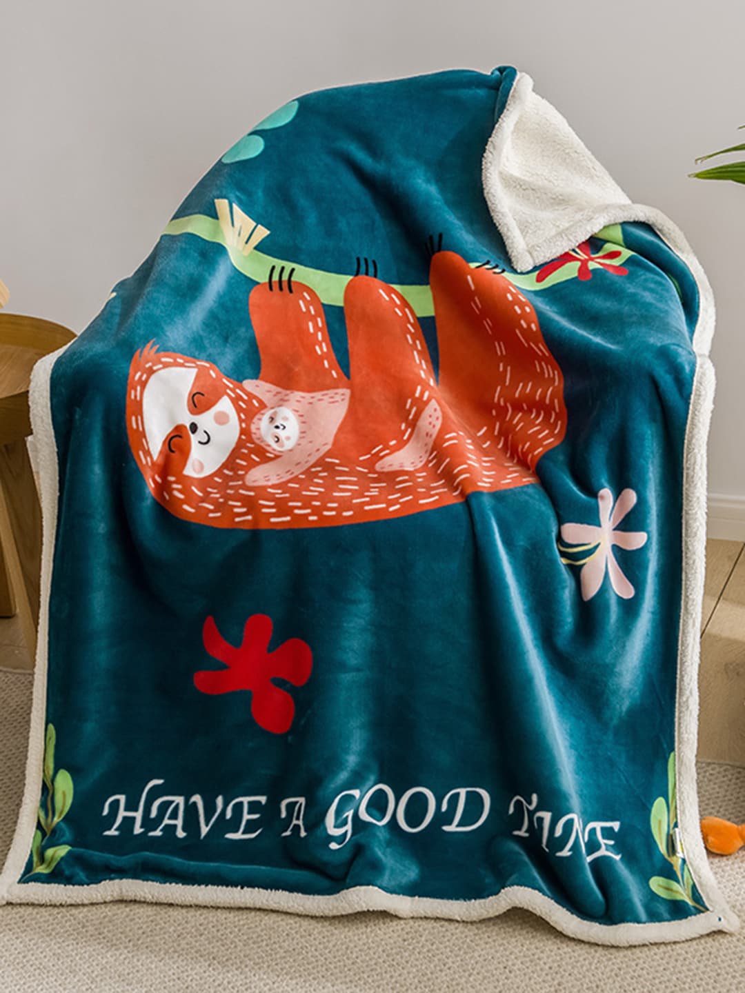 

JC Collection Unisex Multi Blankets Quilts and Dohars, Teal