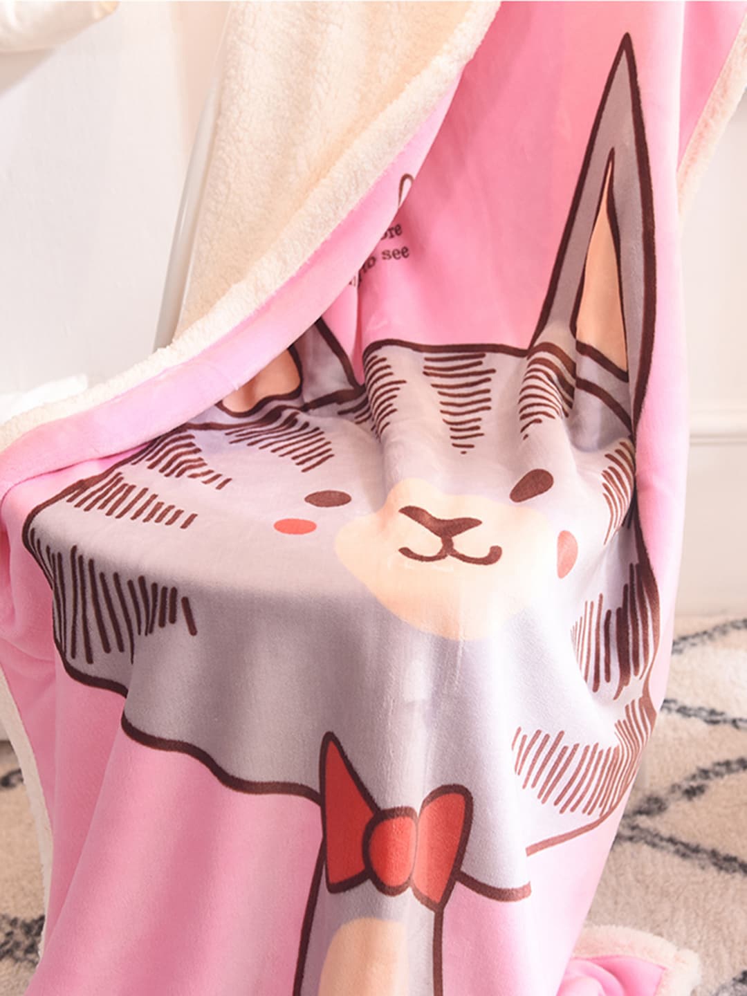

JC Collection Unisex Multi Blankets Quilts and Dohars, Pink