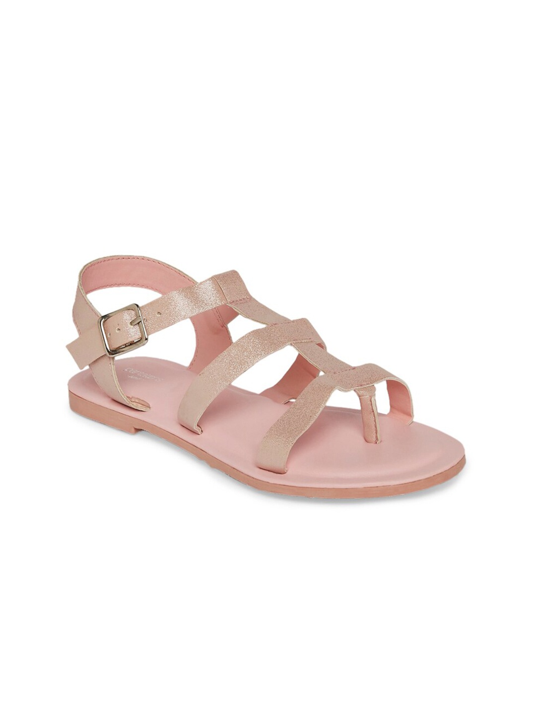 Pantaloons Junior Girls Open Toe Flats, Pink