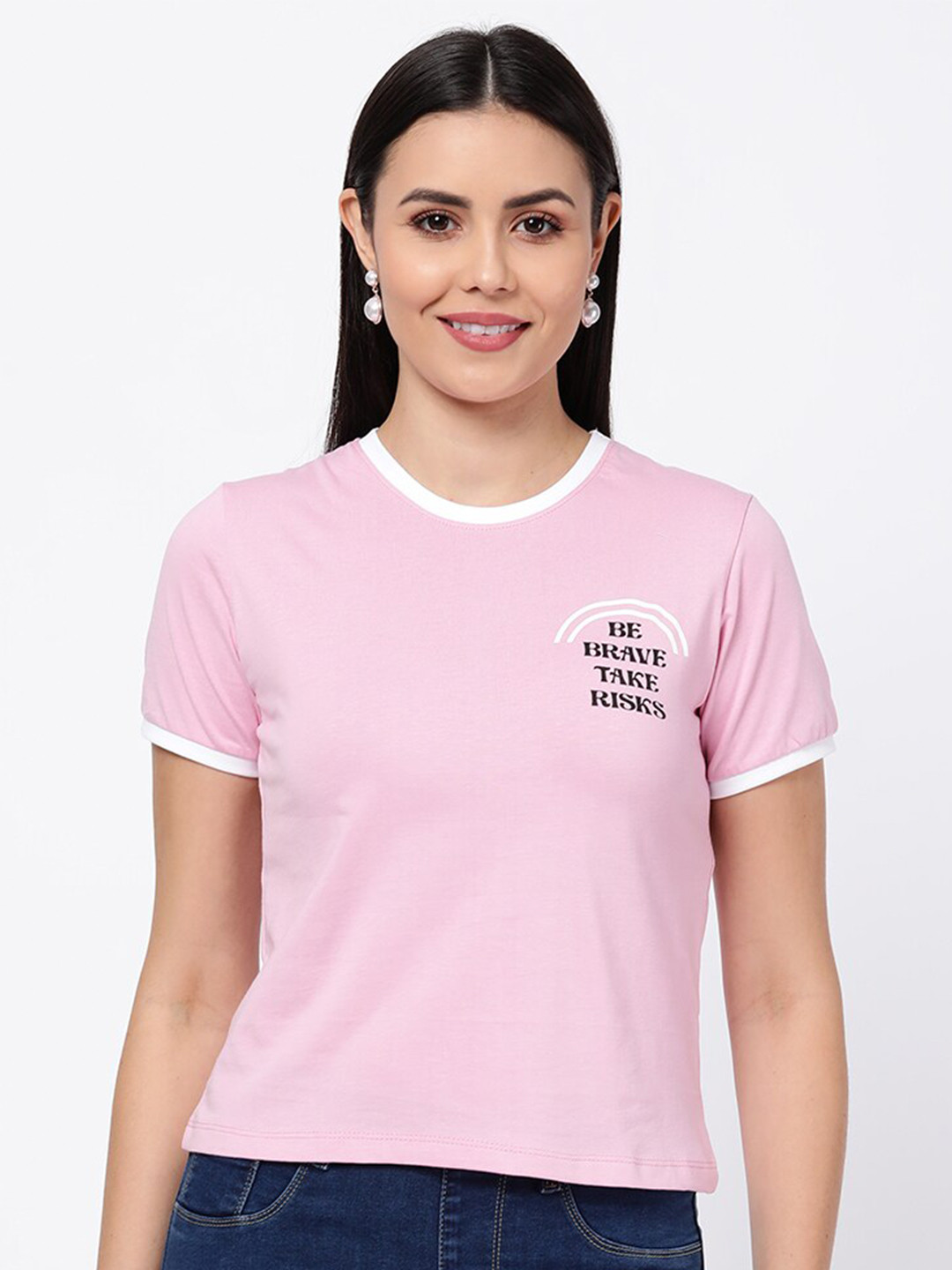 

R&B Pink Print Top
