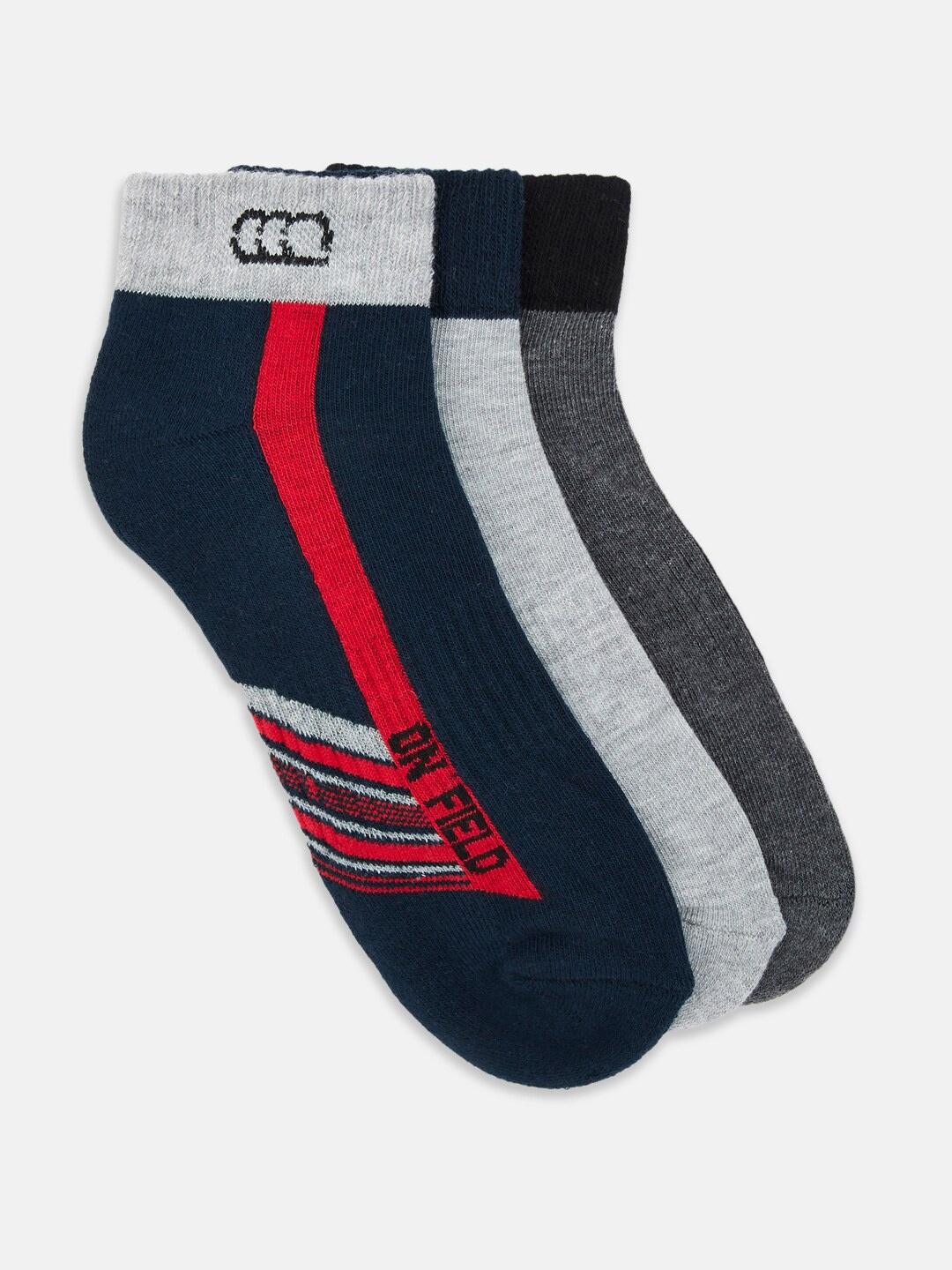 

Ajile by Pantaloons Men Pack Of 3 Assorted Ankle-Length Socks