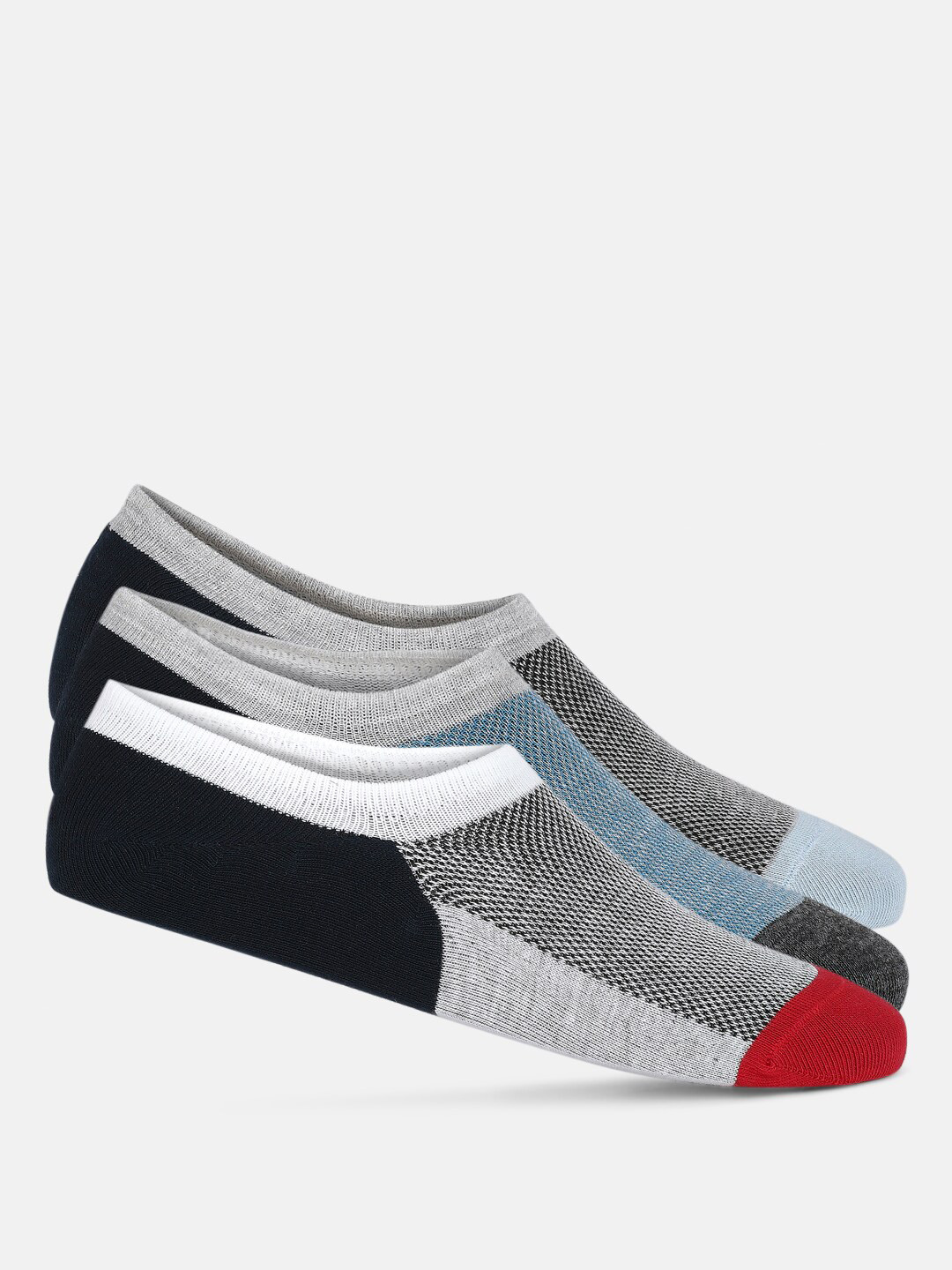 

Ajile by Pantaloons Men Pack Of 3 Assorted Shoe-Liners Socks