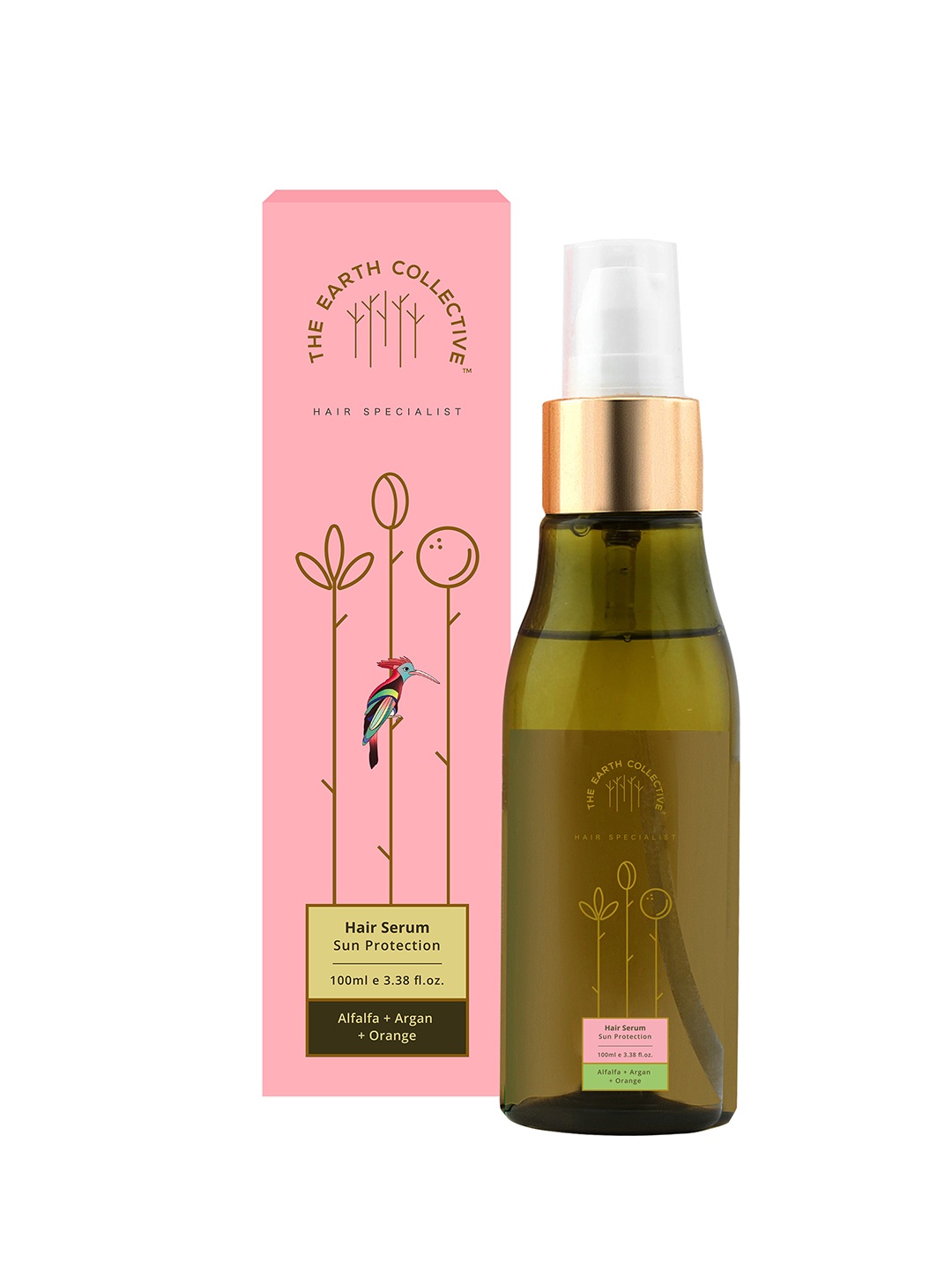 

The Earth Collective Sun Protection Hair Serum with Alfalfa & Argan - 100ml, Pink