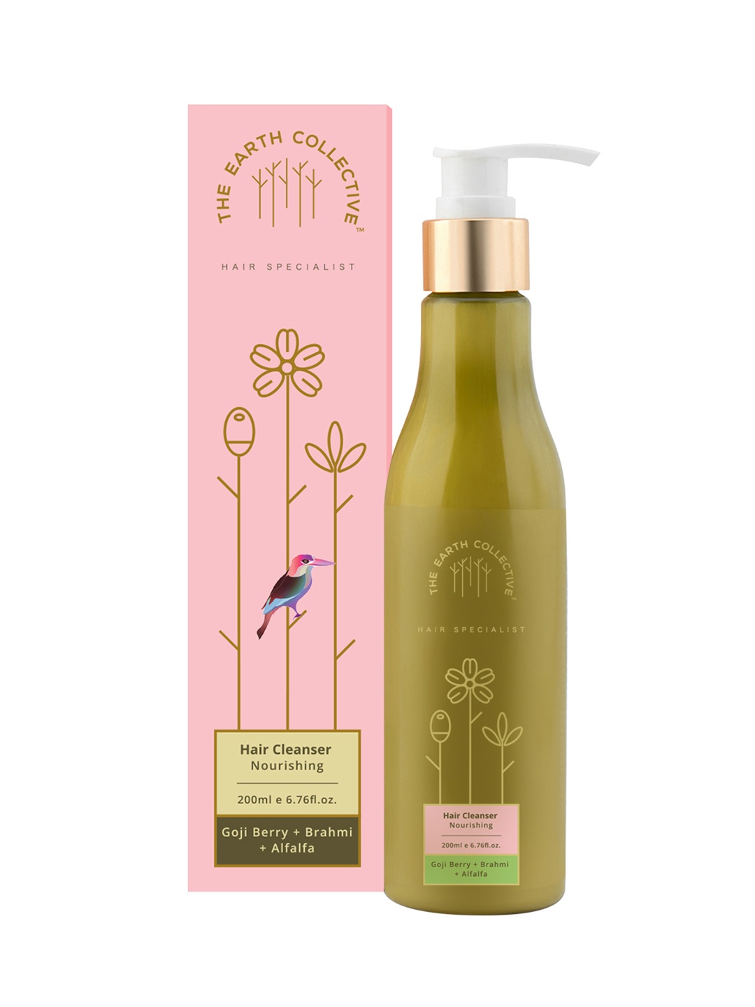 

The Earth Collective Nourishing Hair Cleanser with Goji Berry & Brahmi - 200ml, Pink