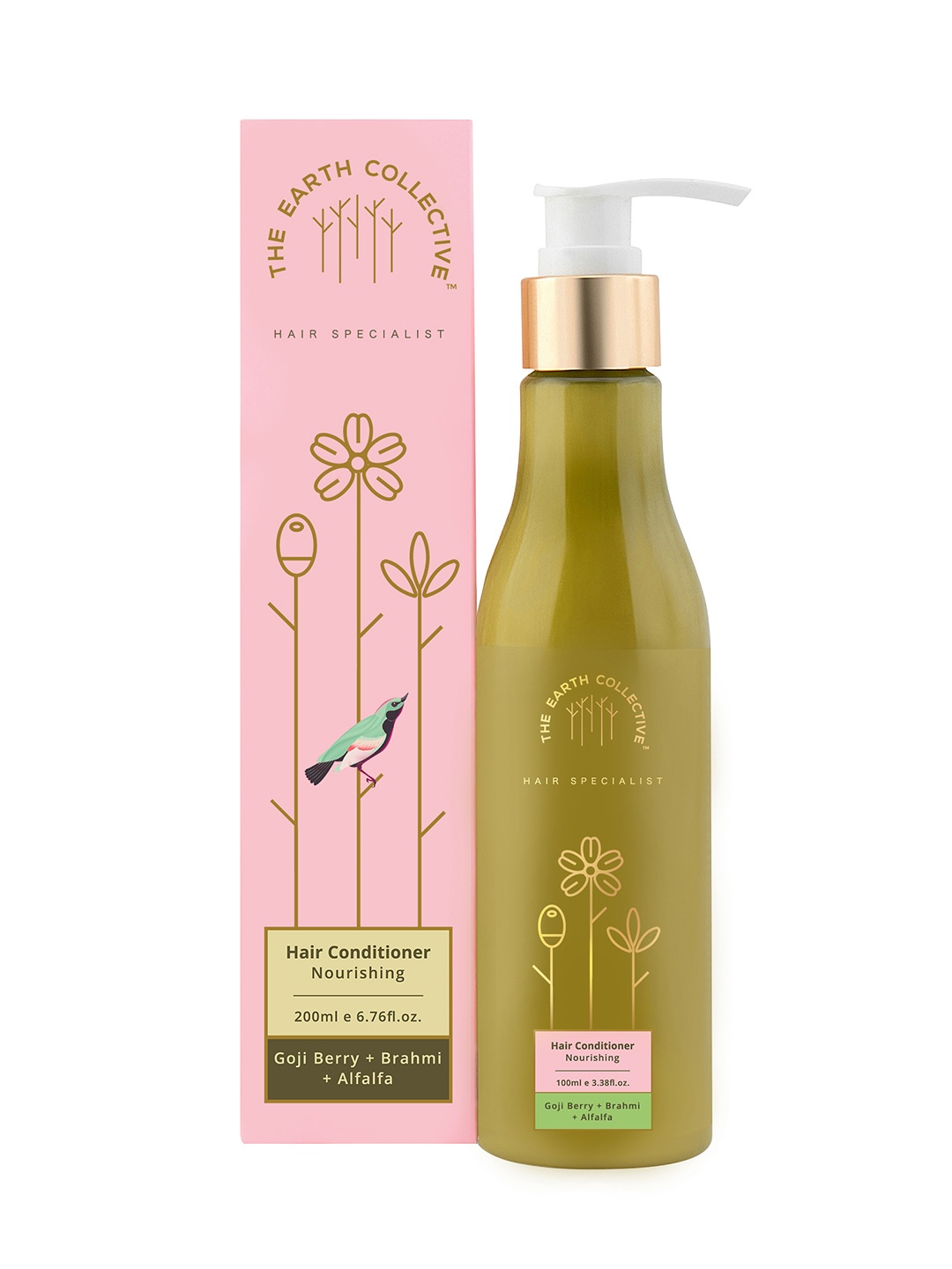 

The Earth Collective Nourishing Hair Conditioner with Goji Berry & Brahmi - 200ml, Pink