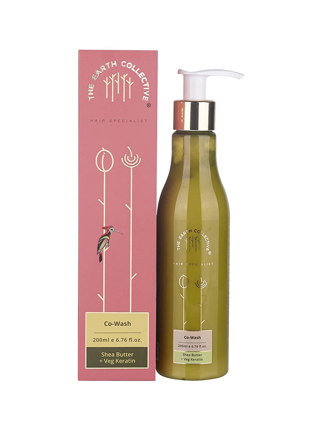 

The Earth Collective Co-Wash Hair Conditioner with Shea Butter & Veg Keratin - 200 ml, Pink