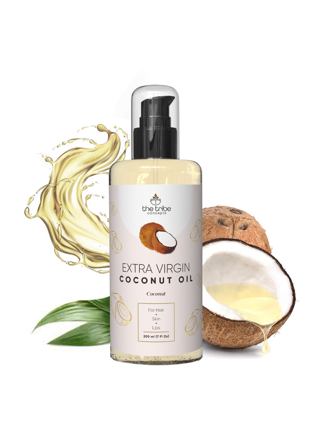

The Tribe Concepts Extra Virgin Coconut Oil 200ml, Peach