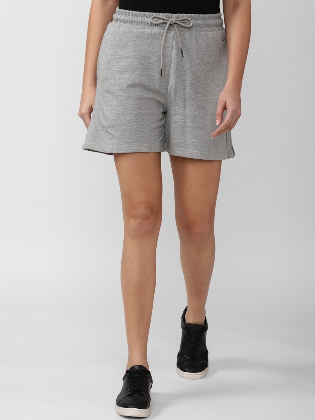 

Van Heusen Woman Women Solid Shorts, Grey