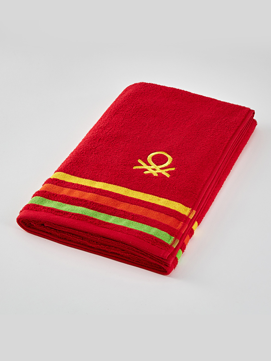 

United Colors of Benetton Red Rainbow Cotton Bath Towel