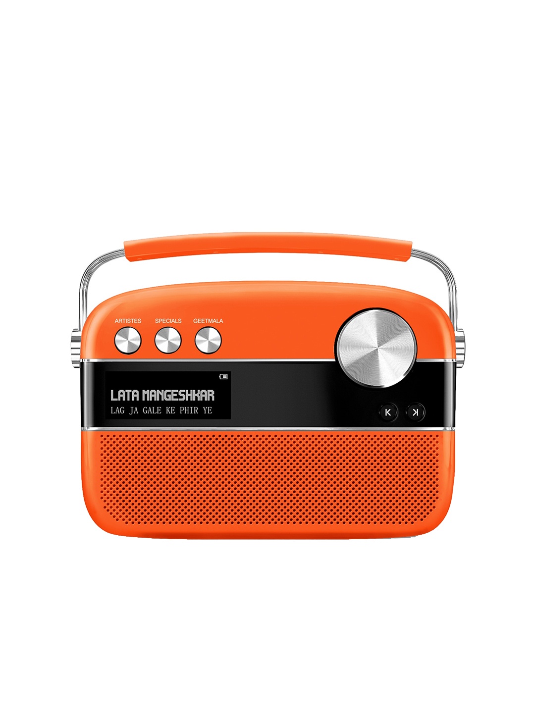 

Saregama Carvaan Premium (Pop Colour)-Music Player with 5000 Preloaded Songs-Candy Orange