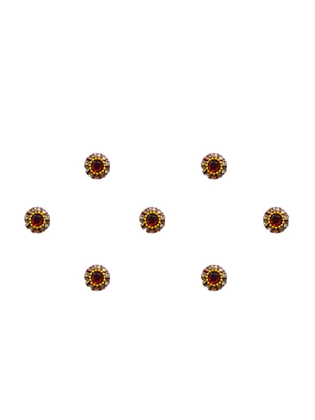 

Comet Busters Set Of 7 Bindi Sindhoor, Gold