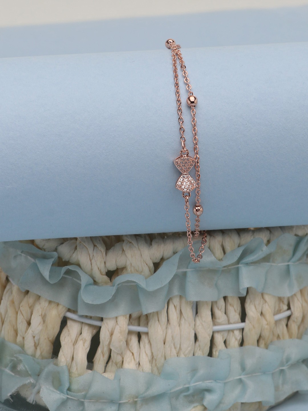 

LAIDA Woman Rose Gold-Plated Link Bracelet