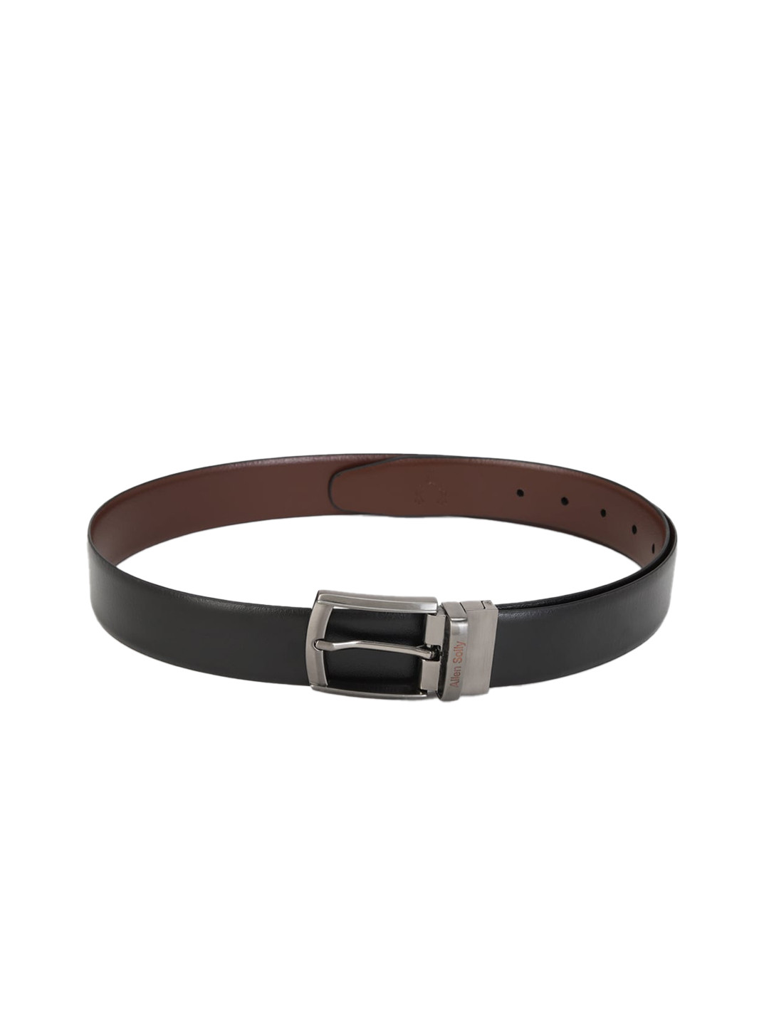 

Allen Solly Men Black & Brown Leather Reversible Belt
