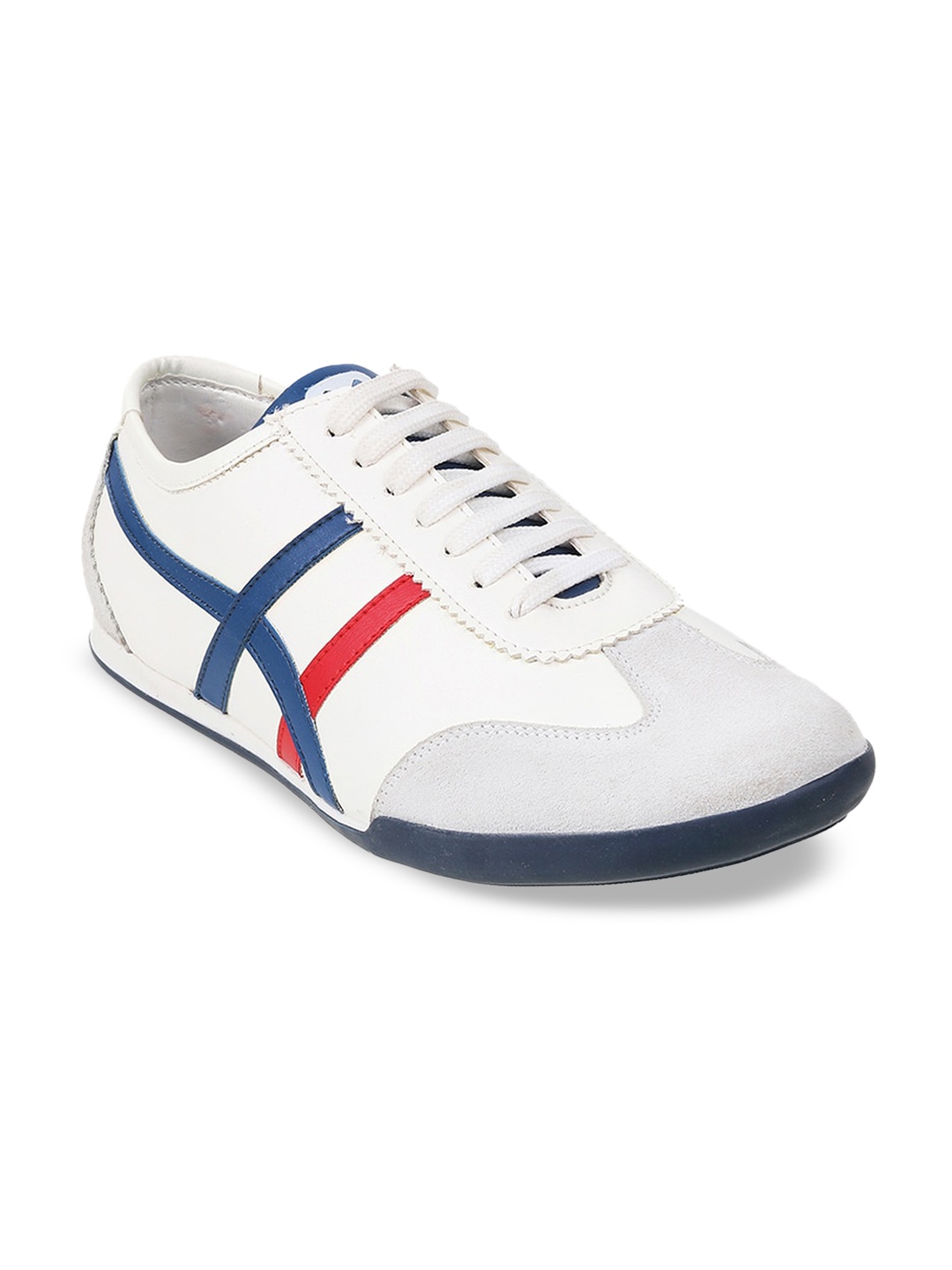 

Metro Men White Striped Sneakers