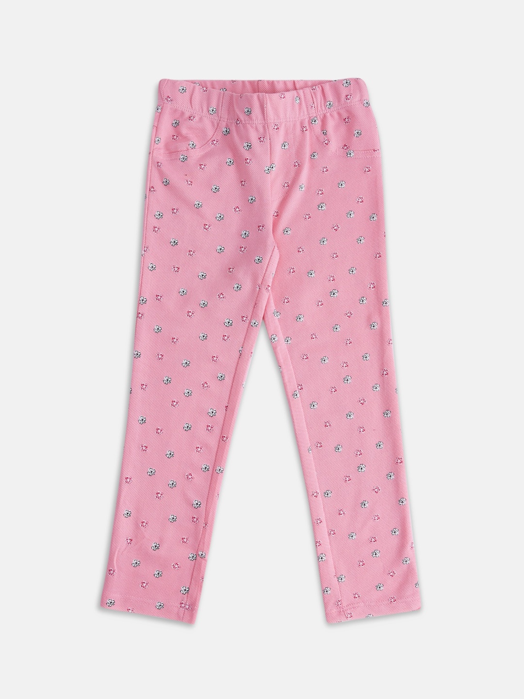 

Pantaloons Junior Girls Pink Printed Ankle Length Leggings