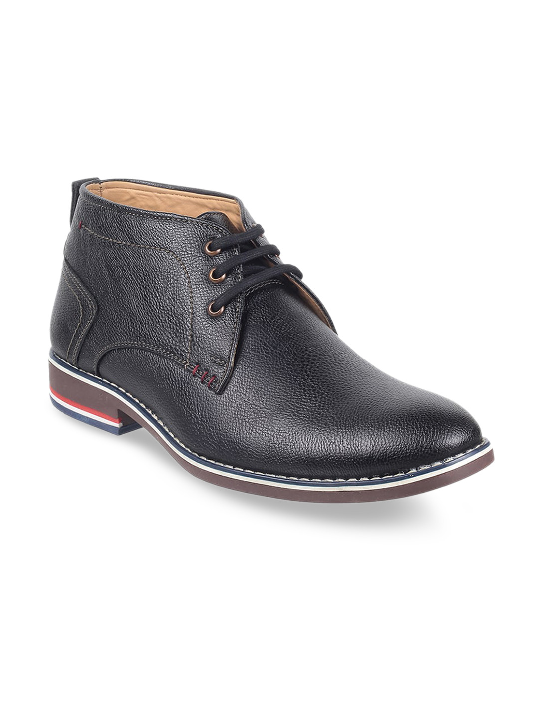 

WALKWAY by Metro Men Black Solid Formal Derbys