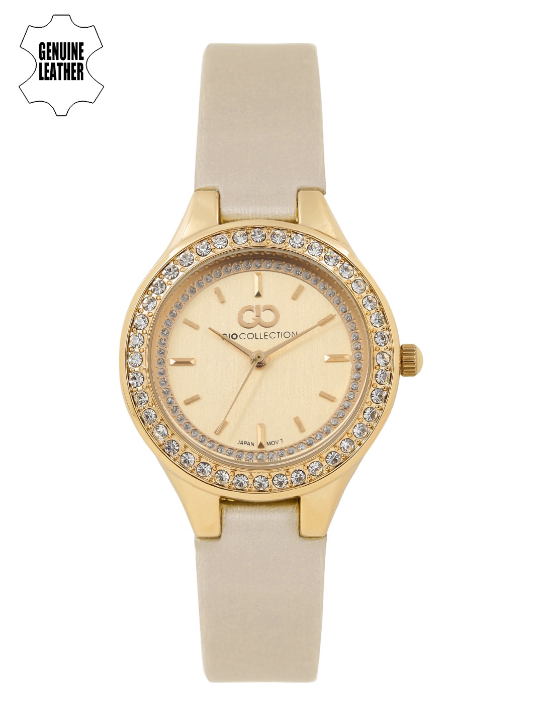 

GIO COLLECTION Women Rose Gold-Toned Embellished Analogue Watch G2030-05
