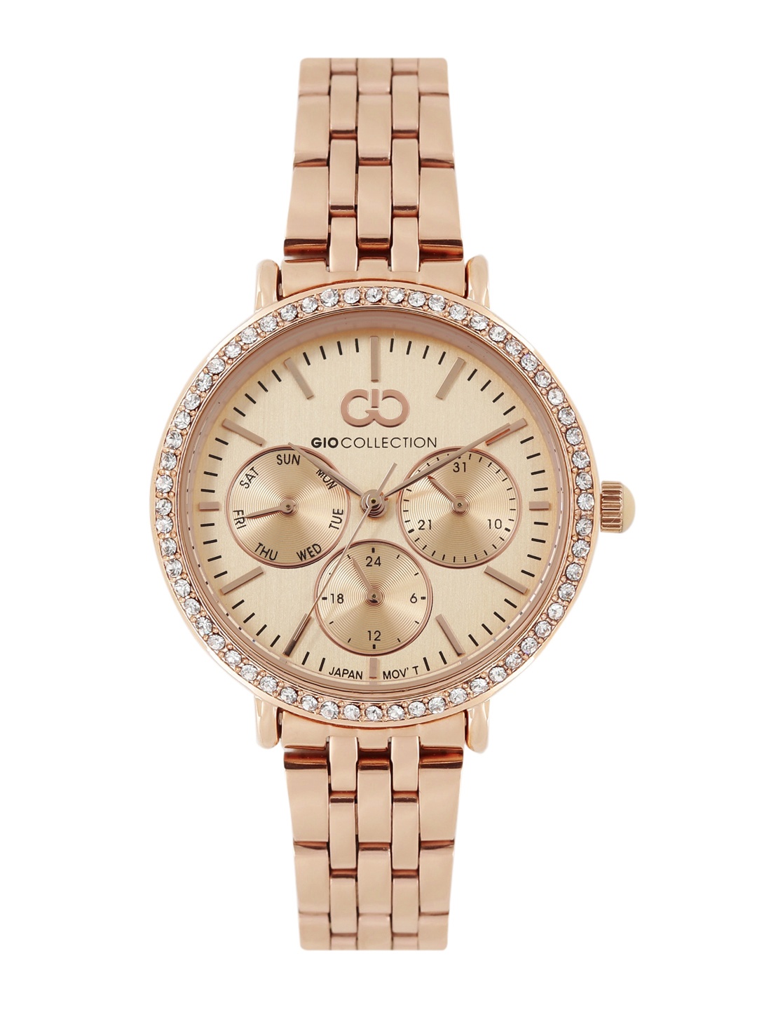 

GIO COLLECTION Women Gold-Toned Multifunction Analogue Watch G2031-11