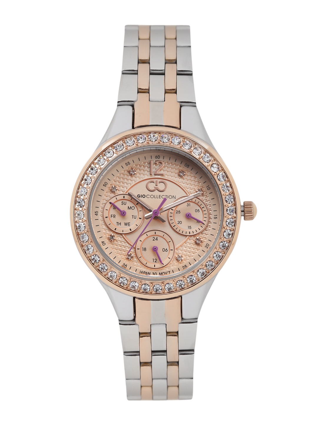 

GIO COLLECTION Women Gold-Toned Embellished Analogue Watch G2032