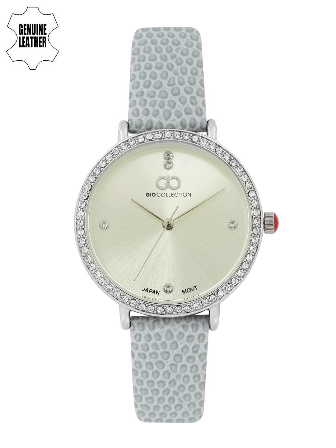 

GIO COLLECTION Women Silver-Toned Embellished Analogue Watch G2033-01