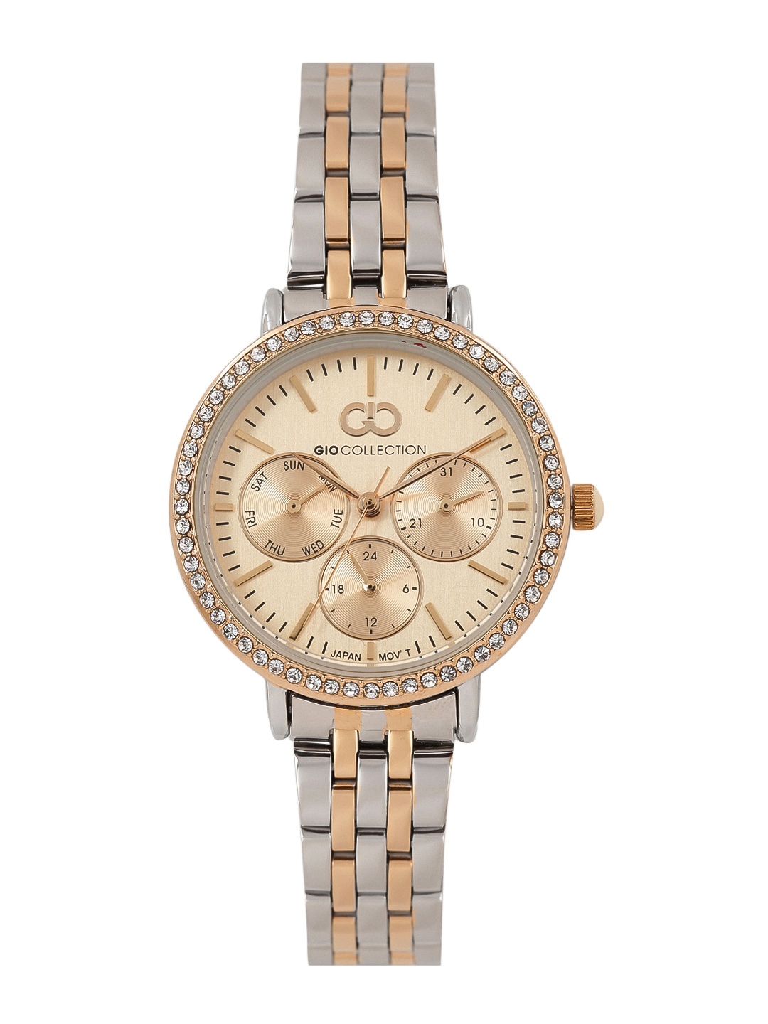 

GIO COLLECTION Women Rose Gold-Toned Multifunction Analogue Watch G2034-33