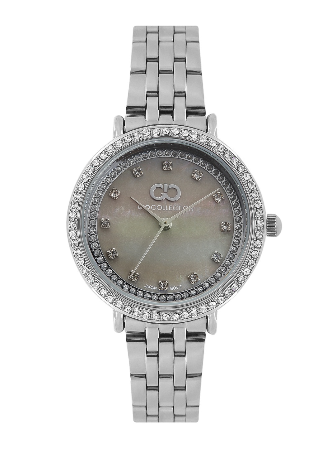 

GIO COLLECTION Women Grey Embellished Analogue Watch G2034-44