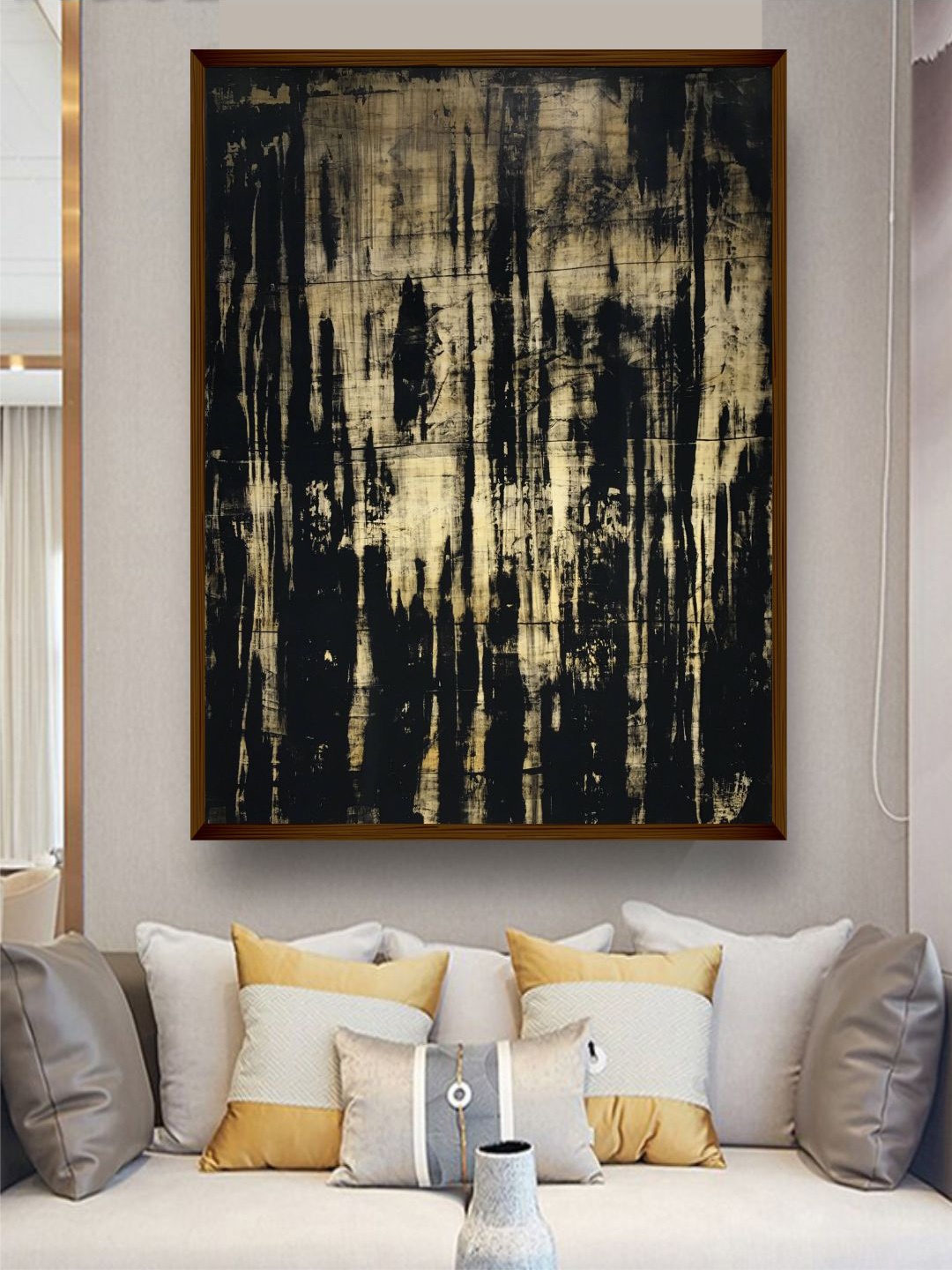 

The Art House Black Abstract Painting Wall Art