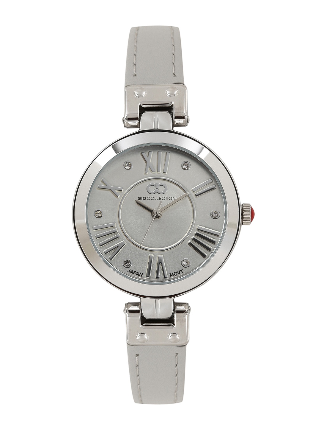 

GIO COLLECTION Women Silver-Toned Embellished Analogue Watch G2039-01