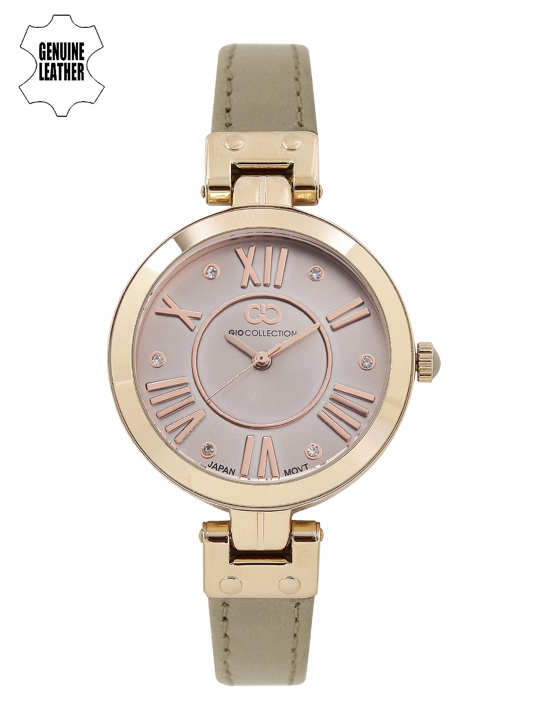 

GIO COLLECTION Women Gunmetal-Toned Analogue Watch, Metallic