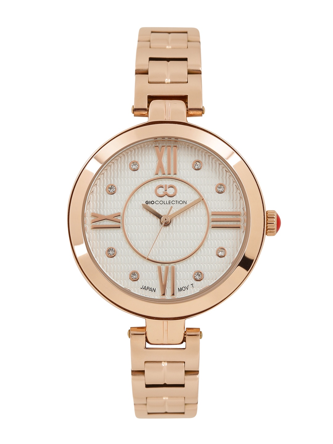 

GIO COLLECTION Women Sliver-Toned Analogue Watch G2040-33, Silver