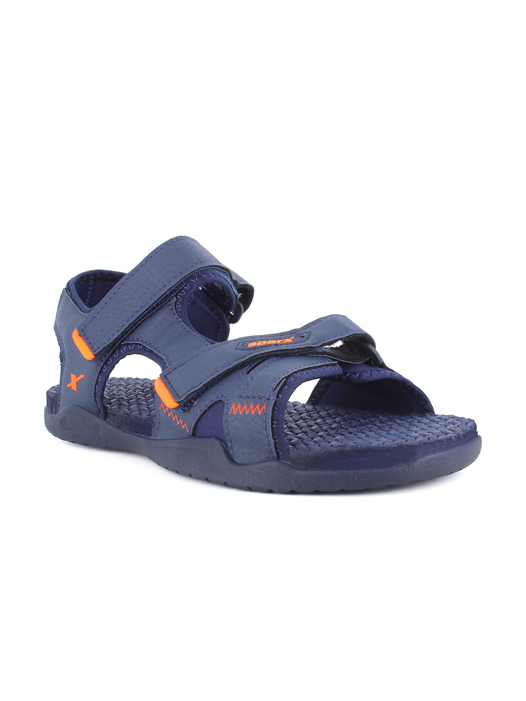 

Sparx Men Navy Blue Solid Sports Sandals