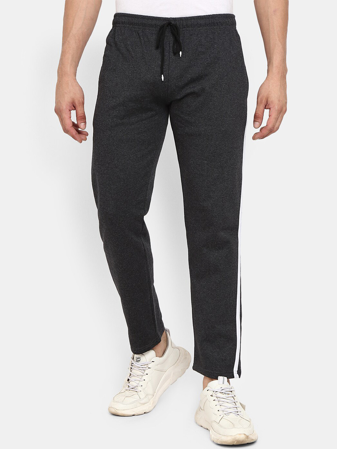 

V-Mart Men Grey Regular Fit Solid Track Pants