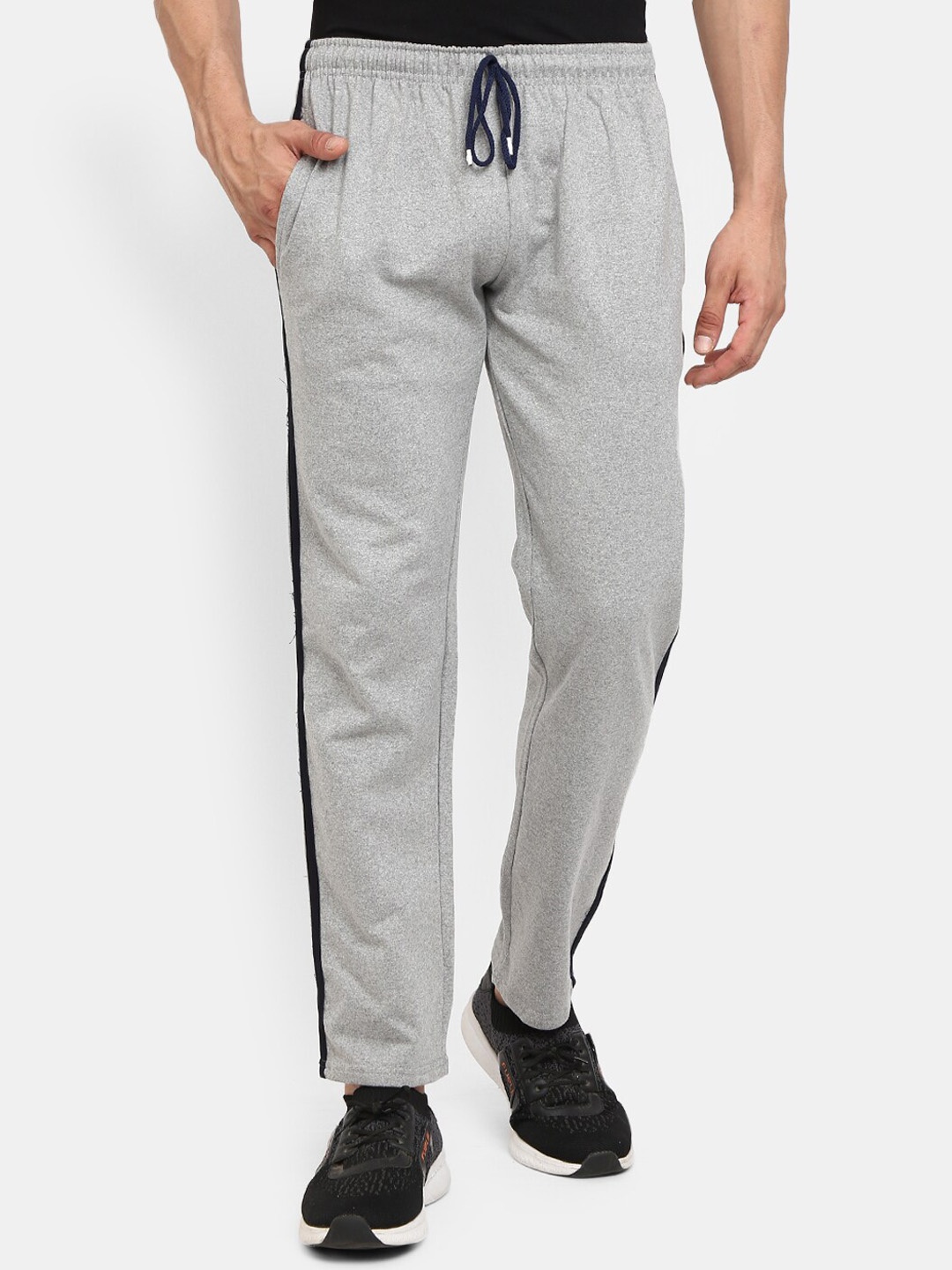 

V-Mart Men Grey Regular Fit Solid Track Pants