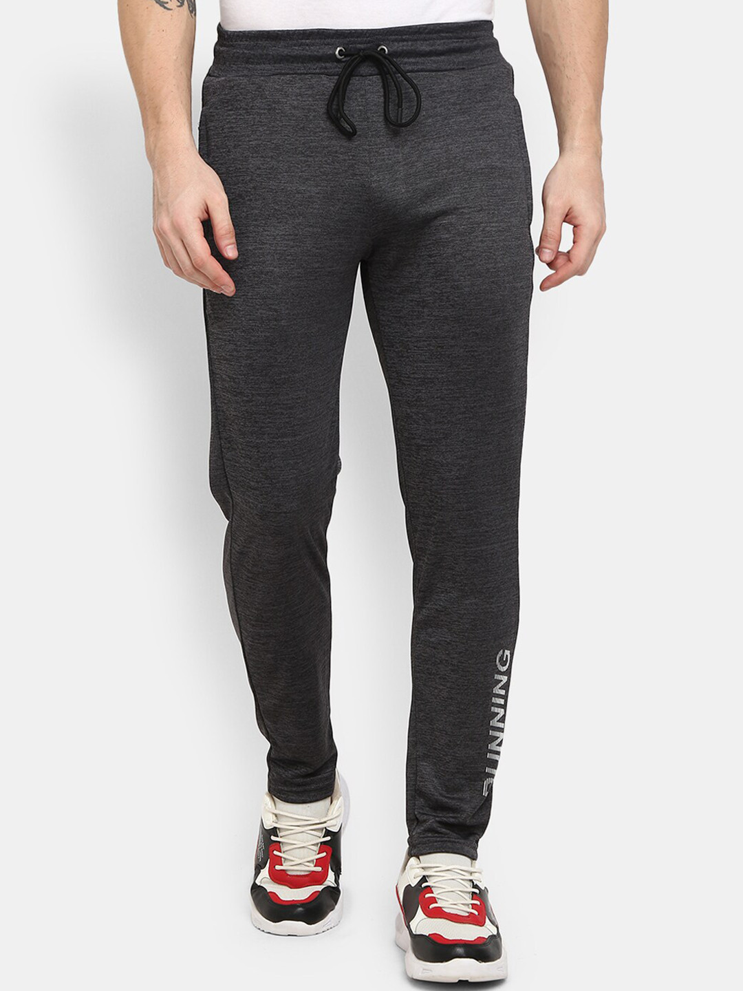 

V-Mart Men Black Regular Fit Solid Track Pants