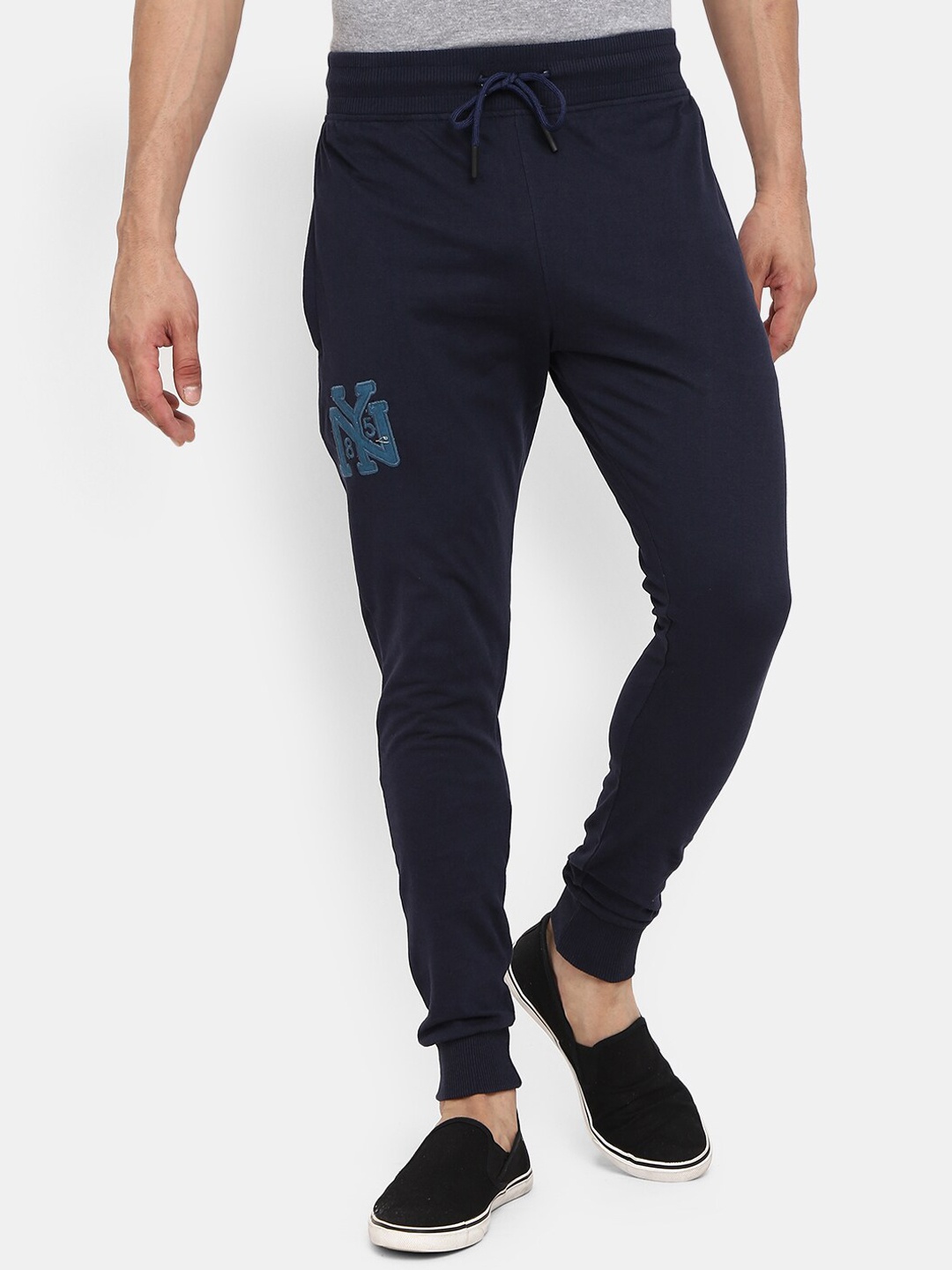 

V-Mart Men Navy Blue Regular Fit Solid Jogger