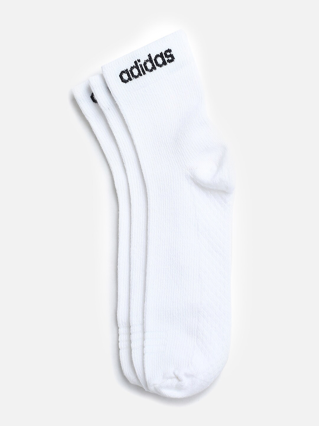 

ADIDAS Men Pack Of 3 Solid Ankle Length Socks, White