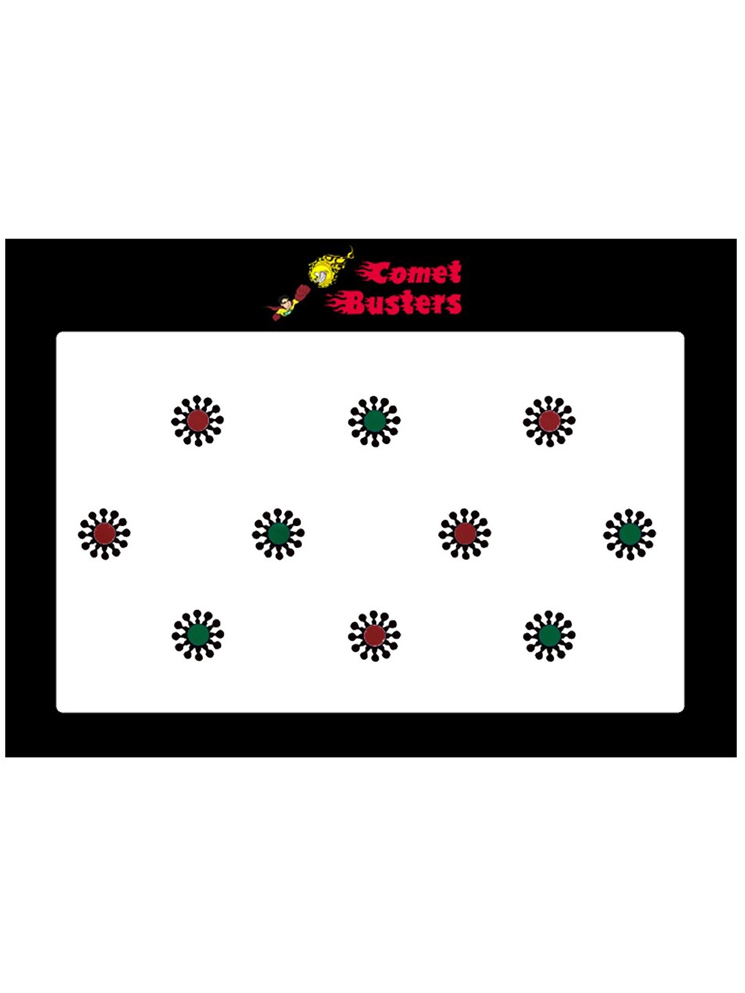 

Comet Busters Multicoloured Embellished Bindi Sindoor, Multi