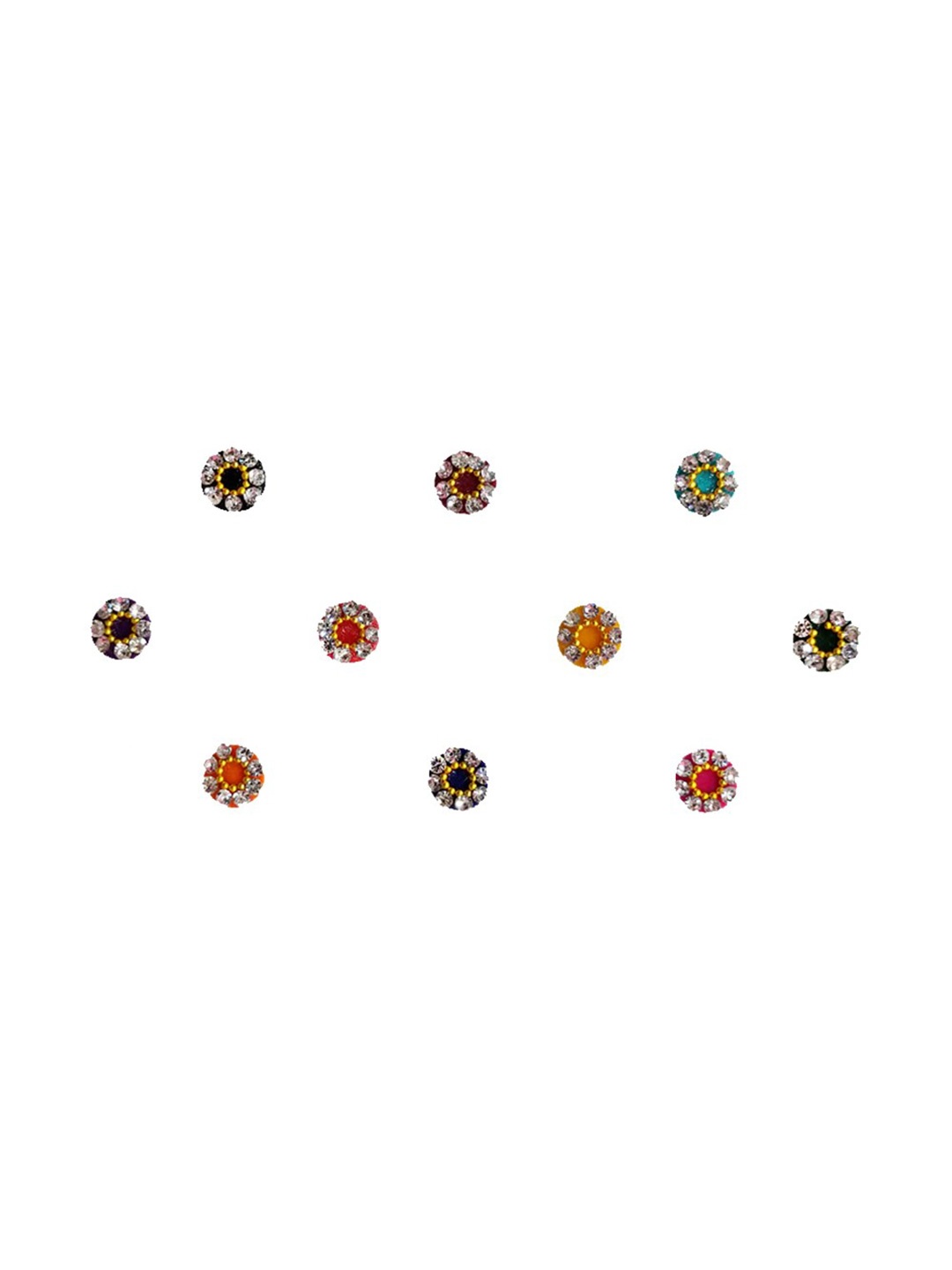 

Comet Busters Set Of 10 Bindi Sindoor, Multi